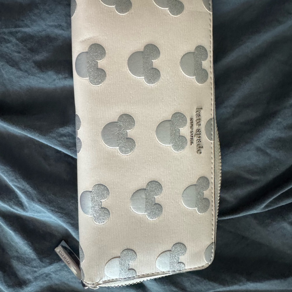 Kate Spade Silver Wallet with Disney Design
